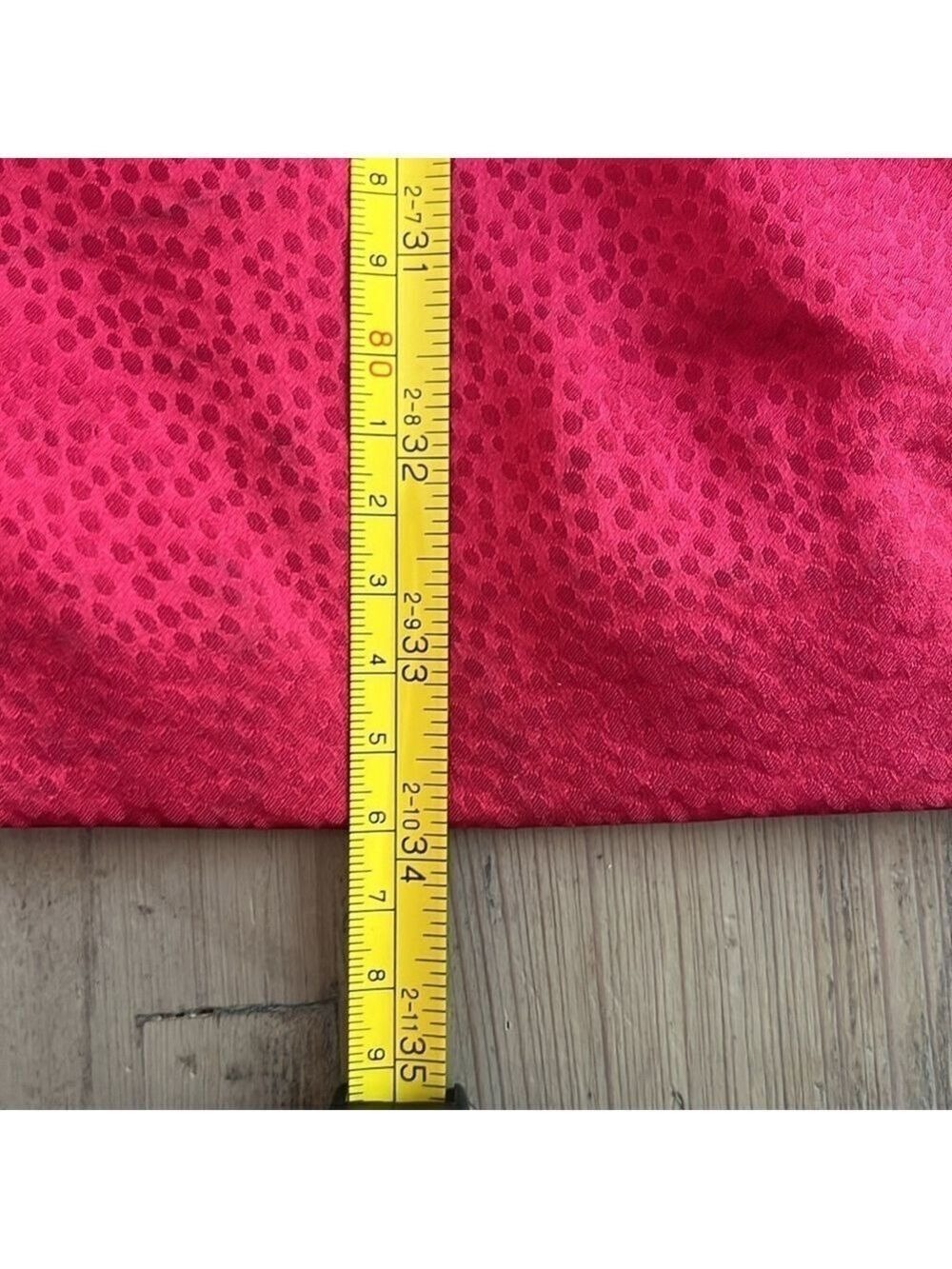 New SALONI Debbie Silk Stamped Mini Dress in Cherry Pink Size 8 - Picture 12 of 14